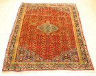 Natural Wool Old Oriental Rugs  Hand Woven knotted Size Approximately 4  X 5 4 