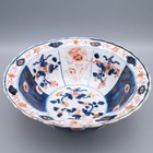 Rare Chinese Antique Kangxi Period Imari Porcelain Klapmuts Bowl 17-18th Century