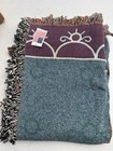 American Woven Tapestry Throw Blanket With Buck Deer Design 51   x68     New