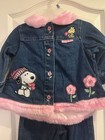 New Baby Snoopy 2pc Denim Jacket   Pants Set Snoopy Woodstock Peanuts 12m