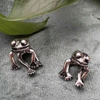 Antique Frog Design Earring Jackets Cute   Unique Earrings Accessory For Jewelry