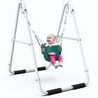 Toddler Swing Set With Foldable Metal Stand Indoor outdoor Baby Swing Kids Swing