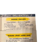 Vintage 1940 Banana Recipe Brochure Cookbook Collectible Usa Mcm