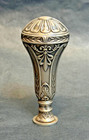1880 French Empire Victorian Solid Silver Personal Wax Seal Stamp Monogram Cr Rc