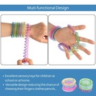 8 Pack Sensory Stretchy Fidget Bracelets Coil Wristband Autism Adhd Kids