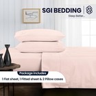 Sgi Bedding 100  Egyptian Cotton Sheets King Size 600 - Peach Sgi-600tc-ss-n-25