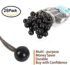 28 Pieces Ball Bungee Cords  9 Inch Heavy Duty Bungie Cord Balls Canopy Tarp Tie