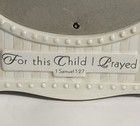 Photo   Picture Frame Ivory W  Bow   For This Child I Prayed   1 Samuel 1 27