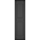 1 Pair Of Mid America Raised Panel Premium Vinyl Shutters 14    X 71 Black