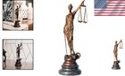 Bronze Lady Justice Statue 8 Inch - Ideal Religious Art For Sophisticated Spaces