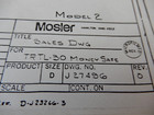Rare Vintage The Mosler Safe Co Money Safe Sales Drawing Feb 1977 Model Trtl-30