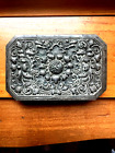 Art Nouveau Unique And Unusual  Silver Cigarette Case Marked   Sw  