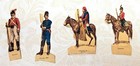 Antique Military Cutout Soldiers 1800s Spanish  South American -lot Of 34