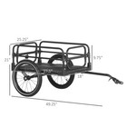 Bike Cargo Trailer Bike Wagon Bicycle Trailer With Suspension  16   Big Wheels