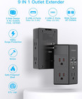 9-in-1 Ac Outlet Plug Power Strip With 5 Outlets 2 Usb-a 2 Usb-c Wall Mount 