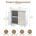 Distressed 2-door Entryway Cabinet Accent Storage Sideboard Buffet