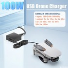 100w Usb C Fast Charger For Dji Air 3  Mini 4 Pro  Mavic 3 Drone   Controller