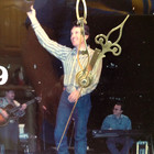 Vintage Wooden Handmade 1971 George Strait Concert Picture Wall Clock Plaque