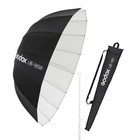 65   Black White Parabolic Reflective Umbrella For Photography Lighting Setup
