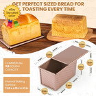 Pullman Loaf Pan With Lid Premium 1 Lb Dough Sandwich Nonstick Bread Pan