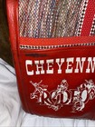 1980   s Cheyenne Vtg Rodeo  Saddle Blanket Stadium Cushions   Bag