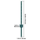3 4 5 6 7 Ft Fence Post 10 6 Pack T-post Heavy Duty Metal Fence Posts