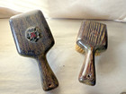 Antique Or Vintage Marquis Vanity Mirror And Brush Set