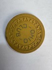 Illegal Ohio Club Casino Chip Yellow Rare Vintage Hot Springs 