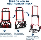 Folding Hand Truck Dolly 265 Lbs Capacity Heavy Duty Utility Trolley Cart
