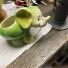 Lot Of 3 Vintage 1940-1950   s Elephant Planters