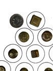 Lot Of 42 Antique Golden Age Gilt Brass Sewing Buttons