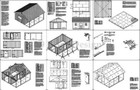 20  X 20  Shed With Covered Porch  Cottage   Cabin Building Plans   P52020