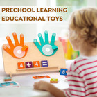 Educational Toys For 3-5 Year Old  Double-sided Math Manipulatives Number Counti