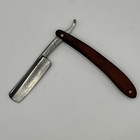 Vintage Zertone Straight Razor Wood Handle With Pouch H928 58-61 Hrc
