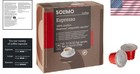 Solimo Espresso Capsules  Medium Roast - 50 Count Nespresso Compatible Pods