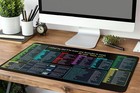Excel Cheat Sheet Desk Mat   Excel Shortcut Key Mouse Pad   Water Resistant Mat