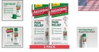 4  Menthol Pain Relief Gel - Fast-absorbing 4 Oz  2 Bottles  For Muscles