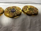 Man Cave Beer Cap Lucite Coaster Set Of 4 Samuel Adam   s   Troegs Brewing Co Vtg