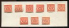 Poland 1919 - Nine Postage Due Stamps - 8 Mint Og  1 Used Ng - Excellent Vlh  b2