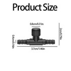 30 Pcs Aquarium Air Control Valves  Black T-shaped Single Way Flow Black