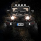 12v Kids Ride-on Truck Car W  Remote Control   Led Lights - Black