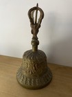 Tibet Tibetan Buddhism Ritual Bronze Brass Prayer Meditation Bell   6 h