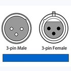 4pcs 1m Long Dmx 512 Xlr Cable Dmx 3 2t 3 Pin True Dmx Cable Male To Female F   