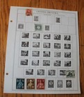 M43 Lot Of Croatia Hrvatska Stamps On 1 Minkus Binder Page