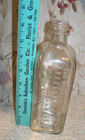 Mortuary  Embalmers Fluid Bottle- Embossed- No Cap- No Liquid- Interesting Piece