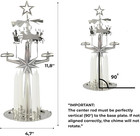 Original Swedish Christmas Chimes  Carousel And 4 Candles     Scandinavian Spinnin
