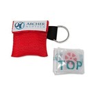 6 Pack - Key Ring Cpr Mask - Emergency Face Shield With One-way Valve