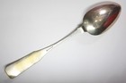 Coin Silver Serving Spoon -    h  Todd    - Unlisted Maker - 7044