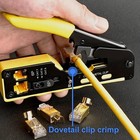 Rj45 Crimp Ethernet Pass Through Crimper Crimp Tool Kit Network Cat5 Cat6 Cat7