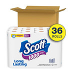 Scott 1000 Toilet Paper  36 Rolls  1 000 Sheets Per Roll - Free Shipping
